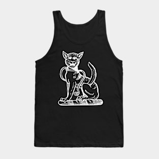 Elegant White Cat-a-Mountain Tank Top